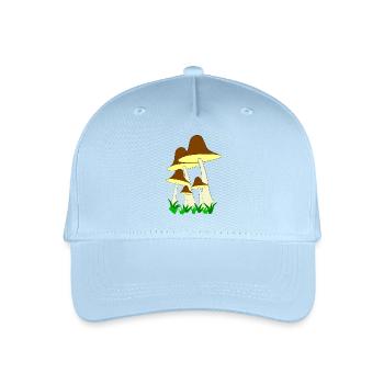 Pilze - Kinder Bio Basecap - Hellblau - Vorne