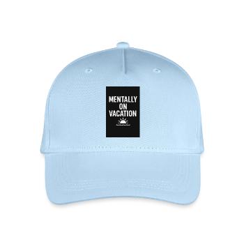 Mentally vacation Sonnenaufgang - Kinder Bio Basecap - Hellblau - Vorne