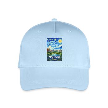 Nairobi Kenya Starry Night - Organic Kids’ Baseball Cap - light blue - Front
