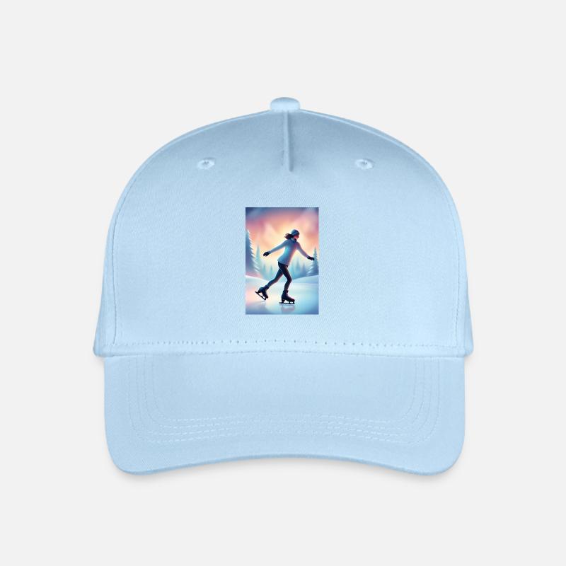 Eiskunstläuferin Frau - Kinder Bio Basecap - Hellblau