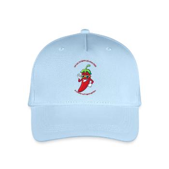 I'm hotter than a chilli - Organic Kids’ Baseball Cap - light blue - Front