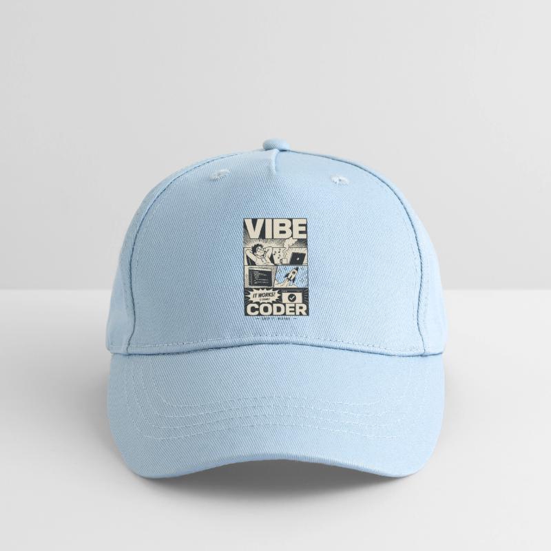 Vibe Coder Programmeur Humour Casquette de baseball bio Enfant