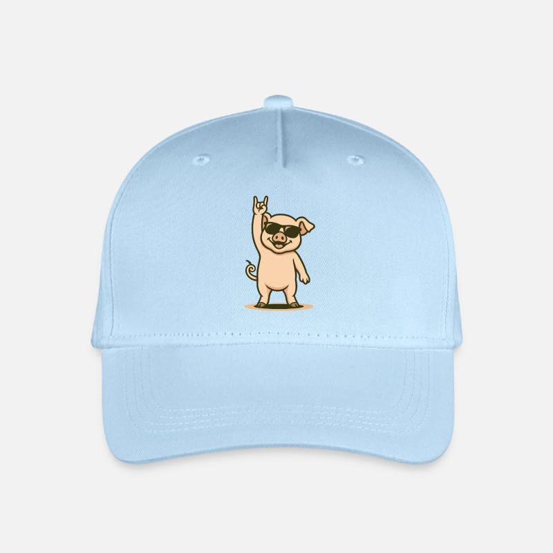 Schweinerock in Style - Kinder Bio Basecap - Hellblau