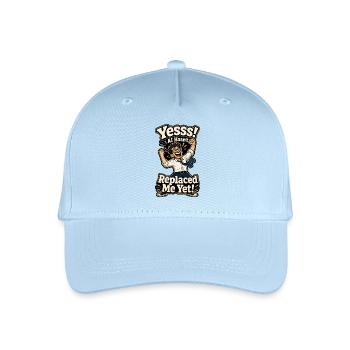 Yesss KI Hat Mich Noch Nicht Ersetzt - Kinder Bio Basecap - Hellblau - Vorne
