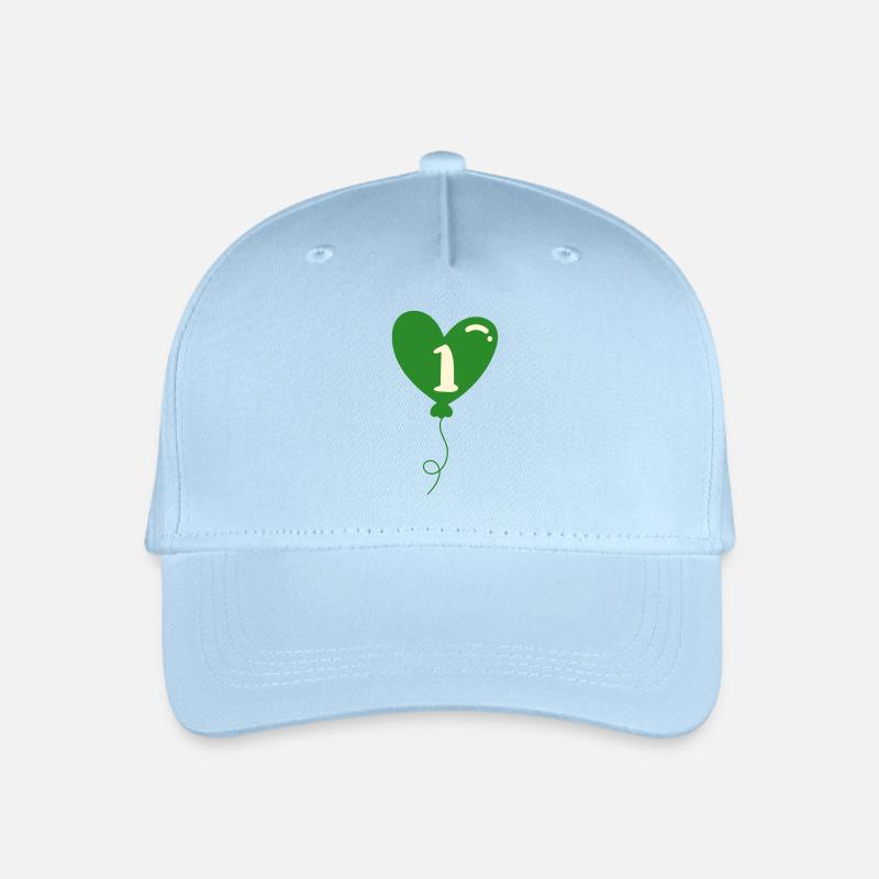 Endlich 1 - Kinder Bio Basecap - Hellblau