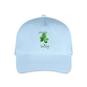 Always Lucky - Organic Kids’ Baseball Cap - light blue - Front