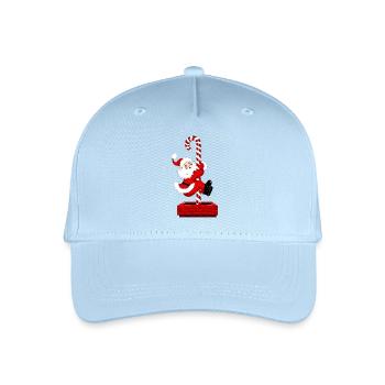 Weihnachtsmann und süßigkeiten - Kinder Bio Basecap - Hellblau - Vorne