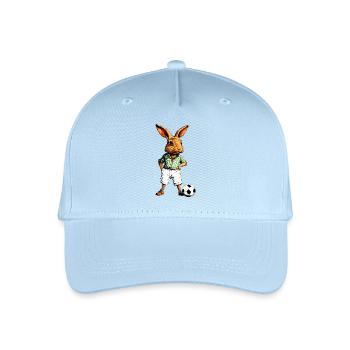 Rabbit Football - Organic Kids’ Baseball Cap - light blue - Front