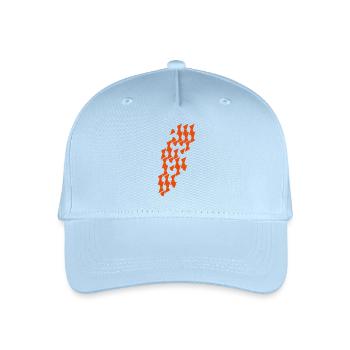 Modul_Muster in Combinatorics - Organic Kids’ Baseball Cap - light blue - Front