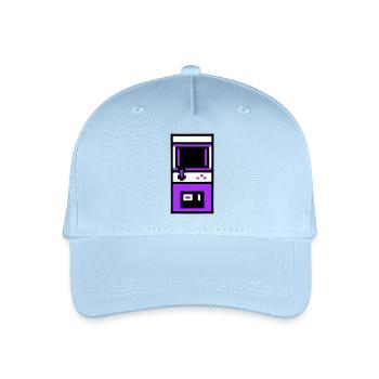 Nostalgischer Arcade Automat Gamer - Kinder Bio Basecap - Hellblau - Vorne