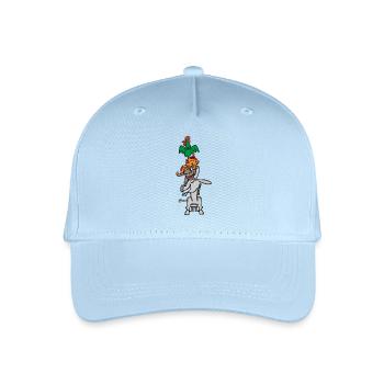 Bremen Town Musicians, four animal friends - Organic Kids’ Baseball Cap - light blue - Front
