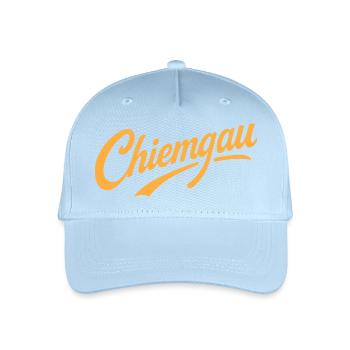 Chiemgau Schriftzug Bayern - Kinder Bio Basecap - Hellblau - Vorne