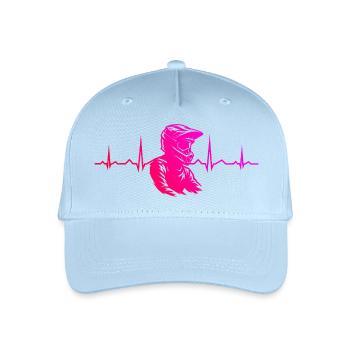 Motif clair de motocross pour chaque jour - Casquette de baseball bio Enfant - bleu clair - Devant