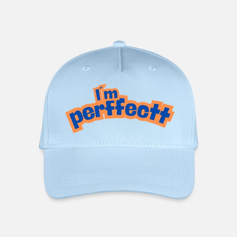 Orange parfait - Casquette de baseball bio Enfant - bleu clair