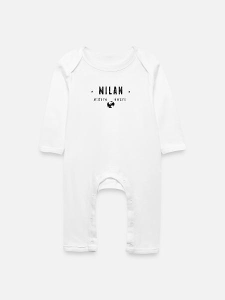 Milan - Baby Bio Strampler - Weiß