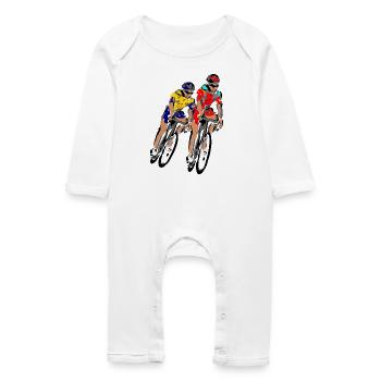 Tour cyclist - Baby Organic Romper - white - Front