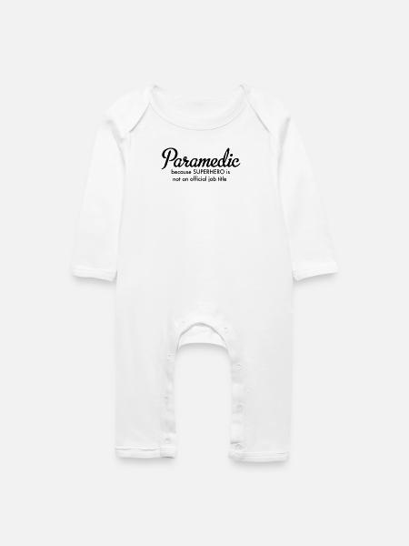 Sanitäter - Baby Bio Strampler - Weiß