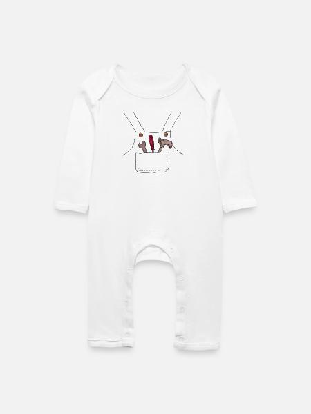 Handwerker - Baby Bio Strampler - Weiß