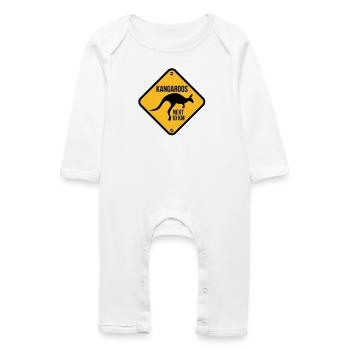 australie - australia - kangourou - Grenouillère bio Bébé - blanc - Devant