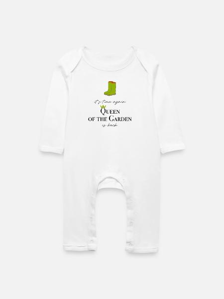 Garten - Baby Bio Strampler - Weiß
