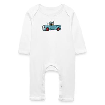 Pick Up - Baby Organic Romper - white - Front