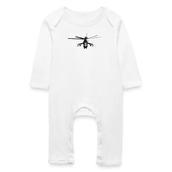 hélicoptère Mi-24 - Grenouillère bio Bébé - blanc - Devant