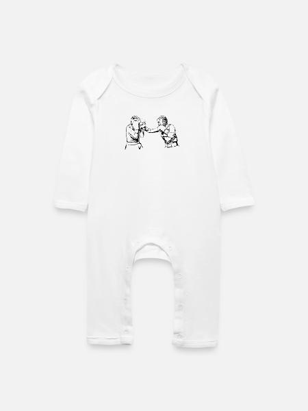 Boxing - Baby Bio Strampler - Weiß