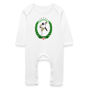 Swiss national sport Tradition - Baby Organic Romper - white - Front