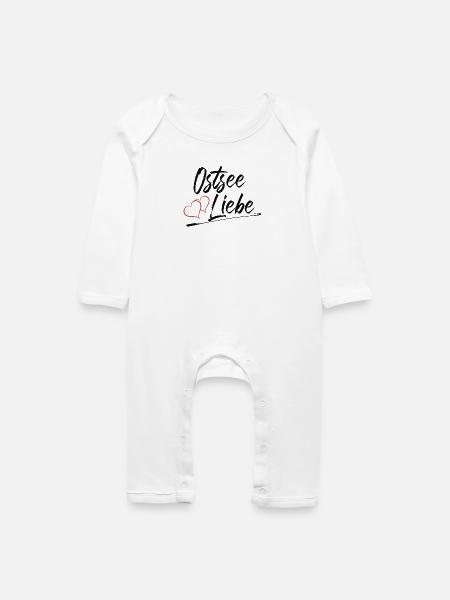 Ostsee Liebe - Baby Bio Strampler - Weiß