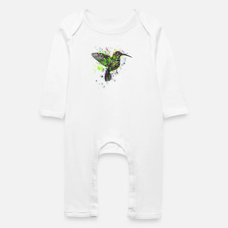 Kolibri - Baby Bio Strampler - Weiß