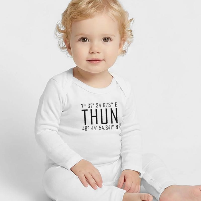 Thun Coordinates – Typography with Local Reference Besch Baby Organic Romper