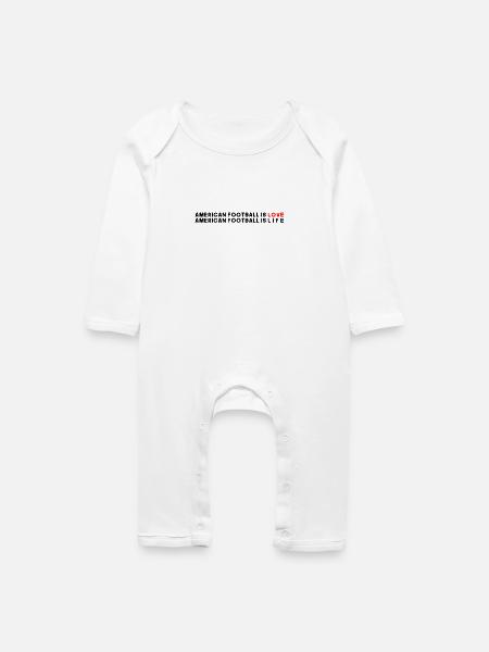 American Football - Baby Bio Strampler - Weiß