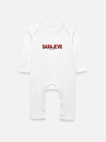 Bosnien Sarajevo - Baby Bio Strampler - Weiß
