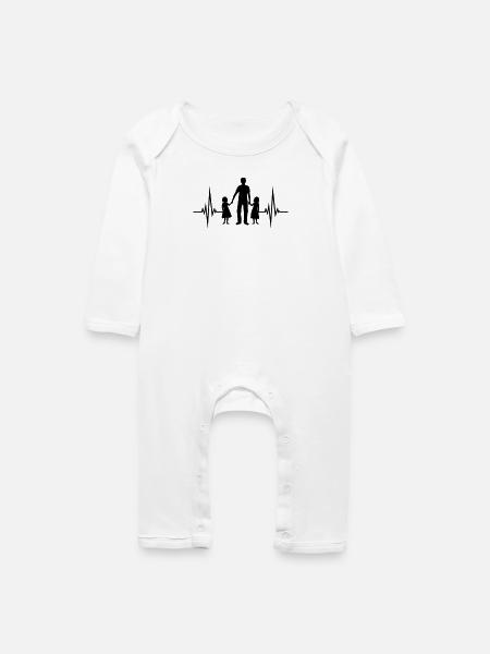 2 Töchter Puls - Baby Bio Strampler - Weiß