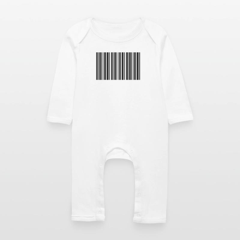 Barcode Strichcode Nerd IT Technik Design Baby Bio Strampler