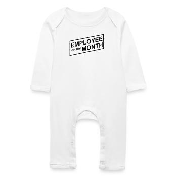 Employé du mois - Grenouillère bio Bébé - blanc - Devant