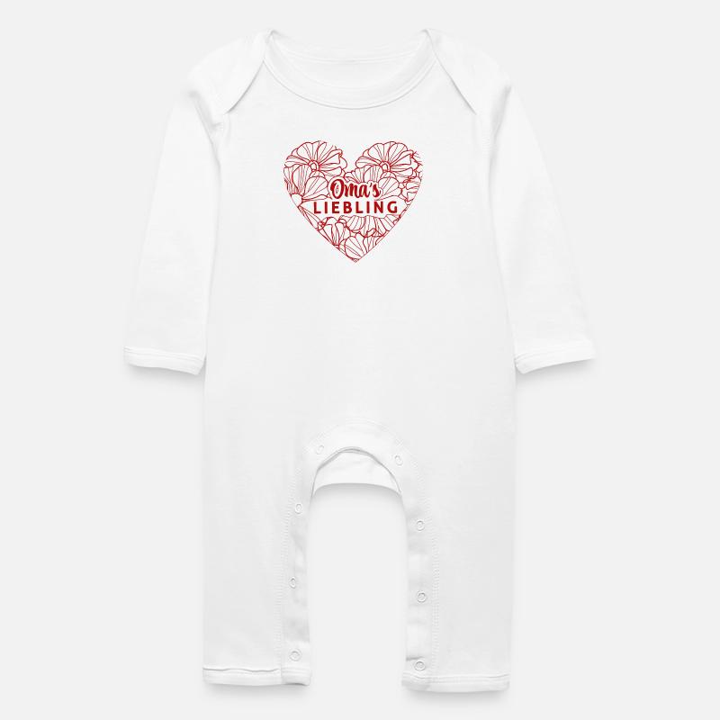 Oma´s Liebling - Baby Bio Strampler - Weiß