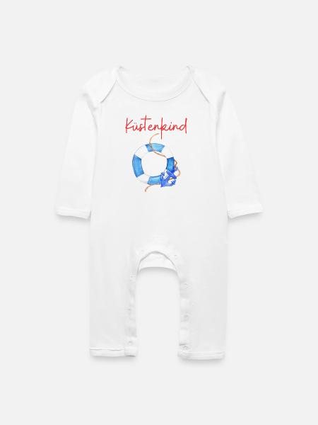 Küstenkind - Baby Bio Strampler - Weiß