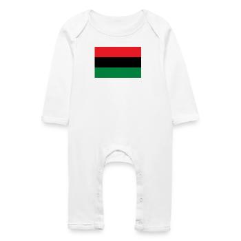 Drapeau de l’UNIA - Alliance Panafricaine Afrique - Grenouillère bio Bébé - blanc - Devant