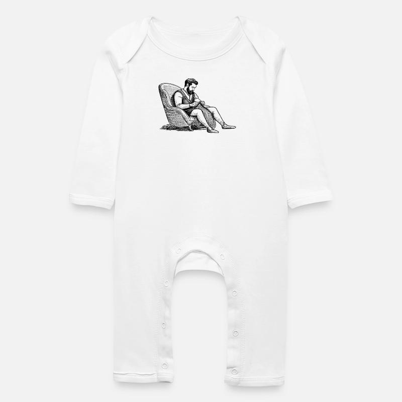 Tricot Viking - Grenouillère bio Bébé - blanc