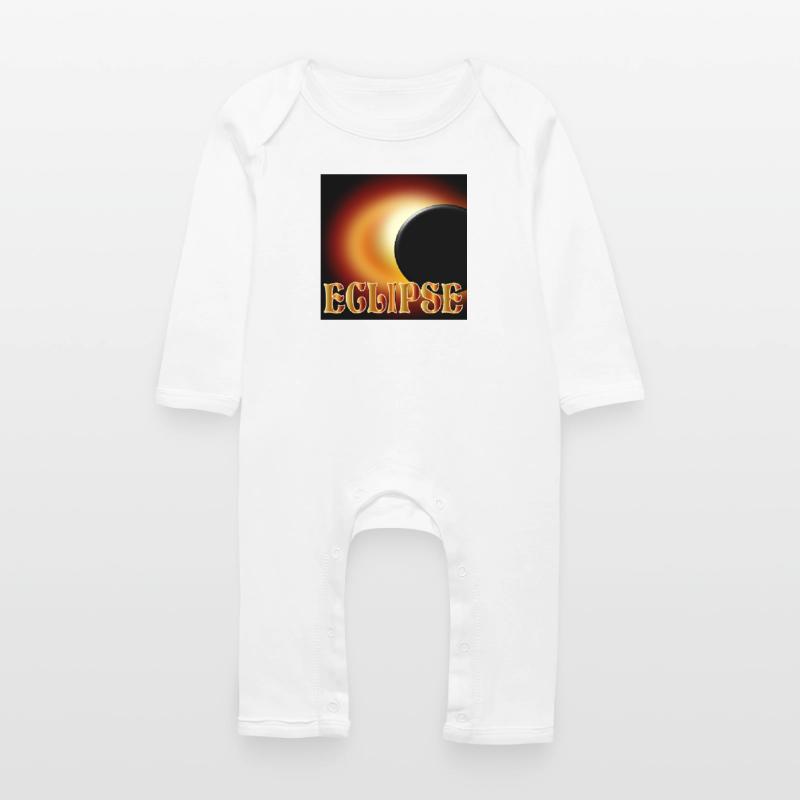 SOLAR ECLIPSE ECLIPSE ASTRONOMY Baby Organic Romper