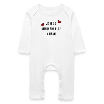ALLES GUTE ZUM GEBURTSTAG MAMA - Baby Bio Strampler - Weiß - Vorne