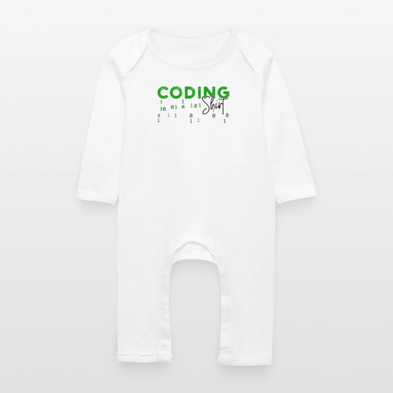 Coden Developer Programmierer Webentwickler Spruch Baby Bio Strampler