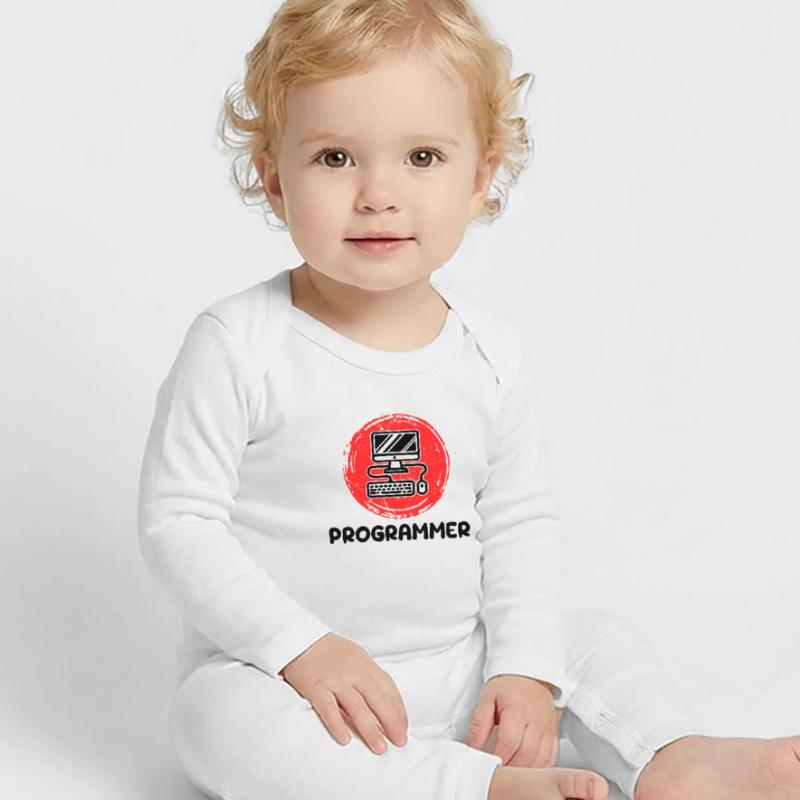 Computer Developer Programmierer Code Skripting Baby Bio Strampler