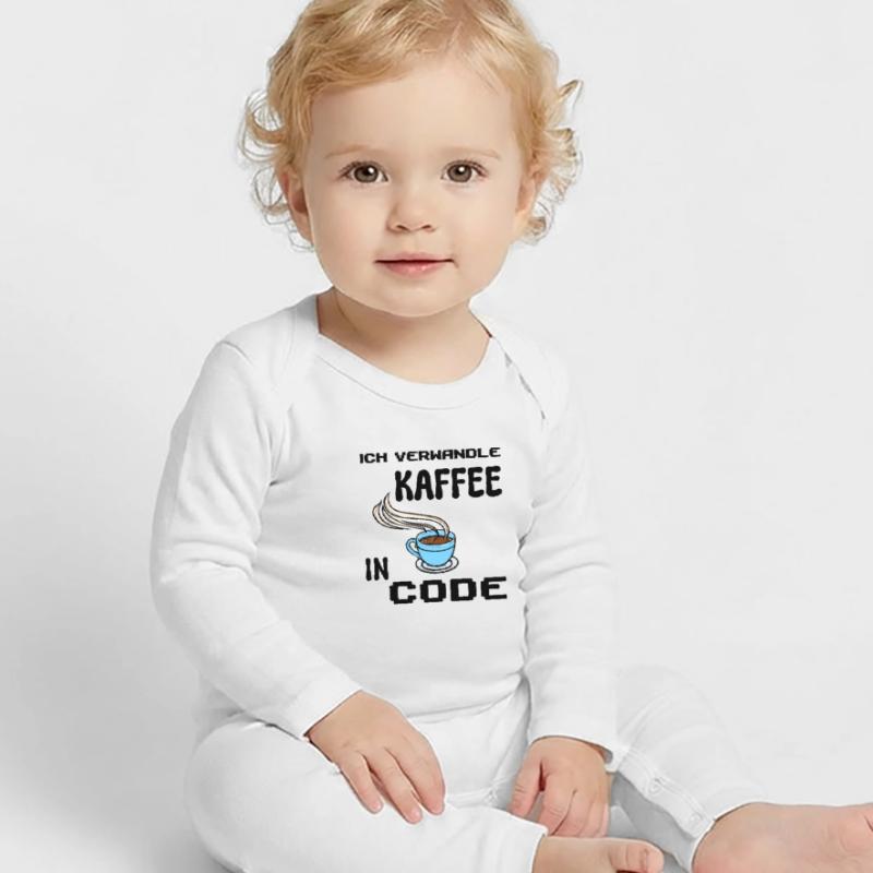 Coden Computerfreak Developer Statement Nerd Baby Organic Romper