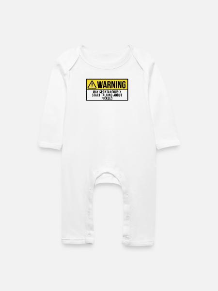 Gurke Gurke Gurke Gurke - Baby Bio Strampler - Weiß