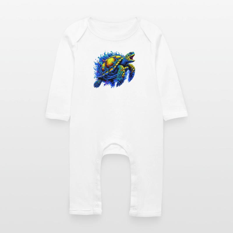 Turtle Baby Organic Romper