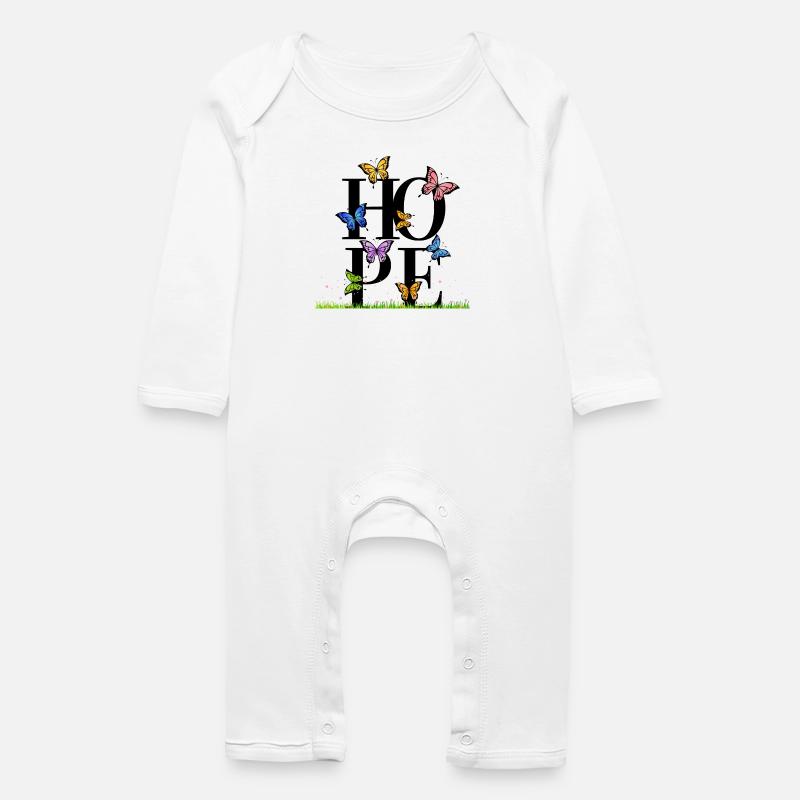 Hoffen - Baby Bio Strampler - Weiß