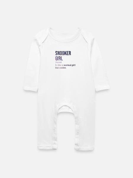 Snooker Snooker Snooker - Baby Bio Strampler - Weiß