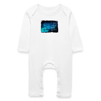 Nagez à travers les étoiles - Grenouillère bio Bébé - blanc - Devant
